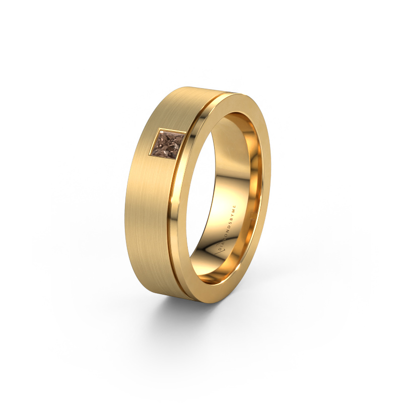 Bild von Ehering WH0550L16CMP 585 Gold ±6x2.2 mm Braun Diamant