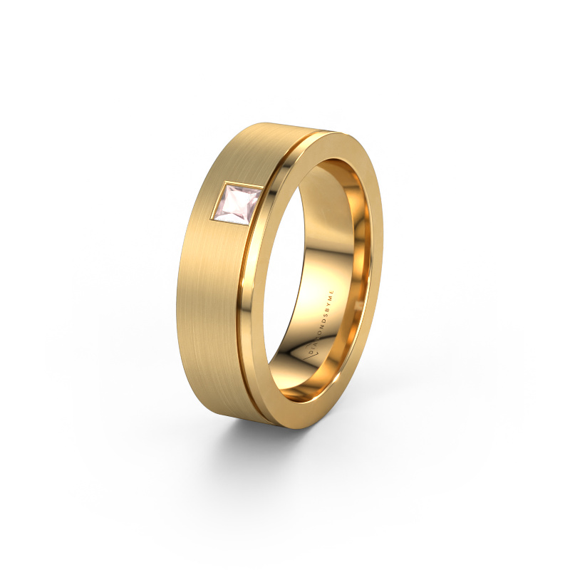Bild von Ehering WH0550L16CMP 585 Gold ±6x2.2 mm Morganit Champagner