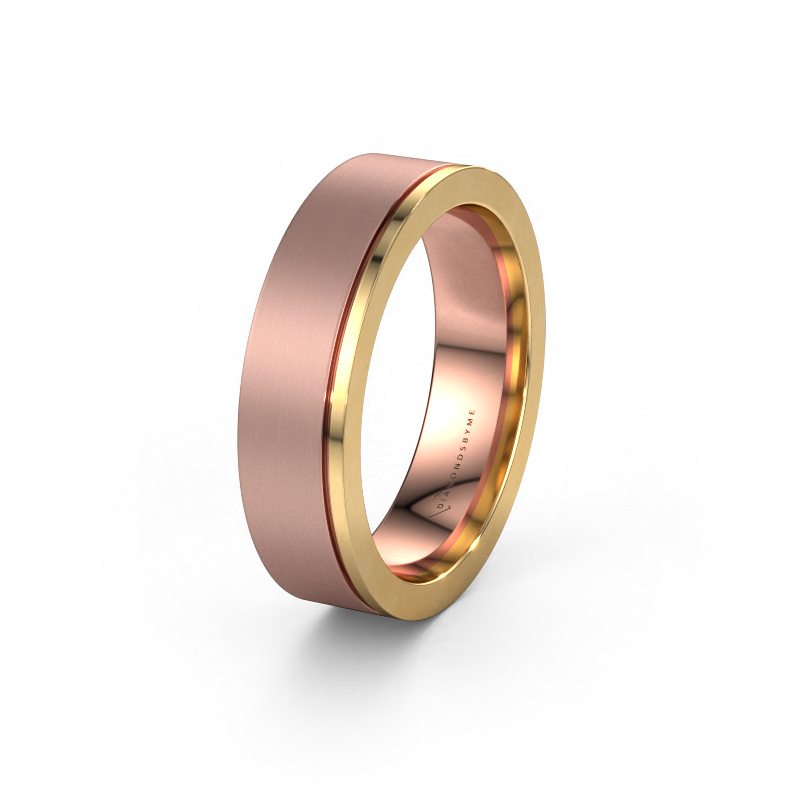 Afbeelding van Trouwring WH0550M16CMP 585 rosé goud ±6x2.2 mm