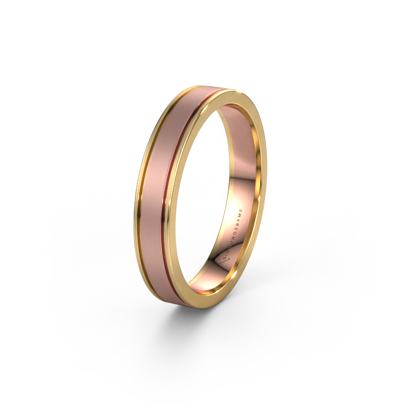 Image of Wedding ring WH0600M14AM 585 rose gold ±0.16x0.07 in