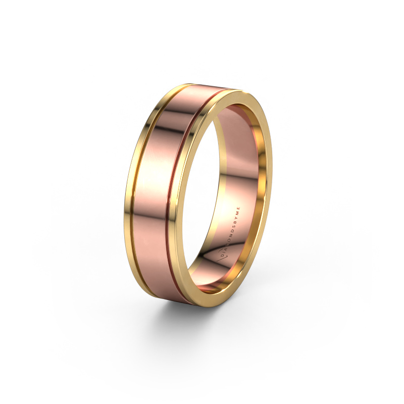 Image of Wedding ring WH0600M16AP 585 rose gold ±0.24x0.07 in