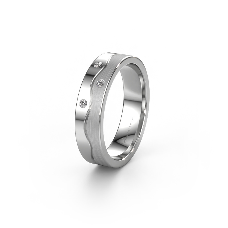 Bild von Ehering WH0701L15APM 950 Platin ±5x1.7 mm Zirkonia