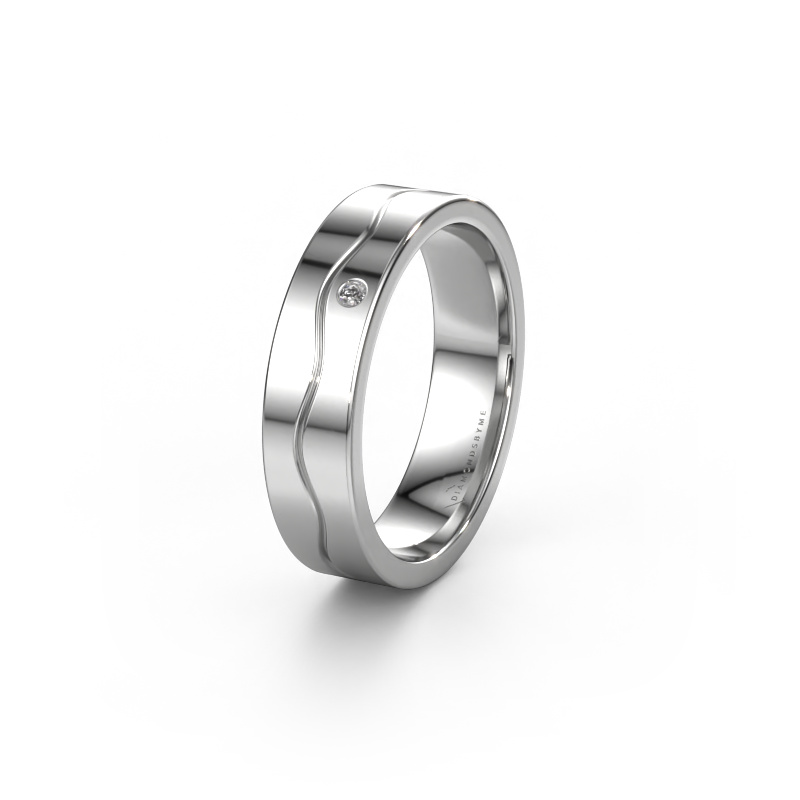 Image of Wedding ring WH0701L15AP 950 platinum ±5x1.7 mm Lab-grown diamond