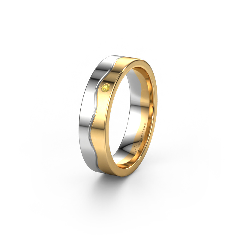 Bild von Ehering WH0701L15AP 585 Weißgold ±5x1.7 mm Gelb Saphir
