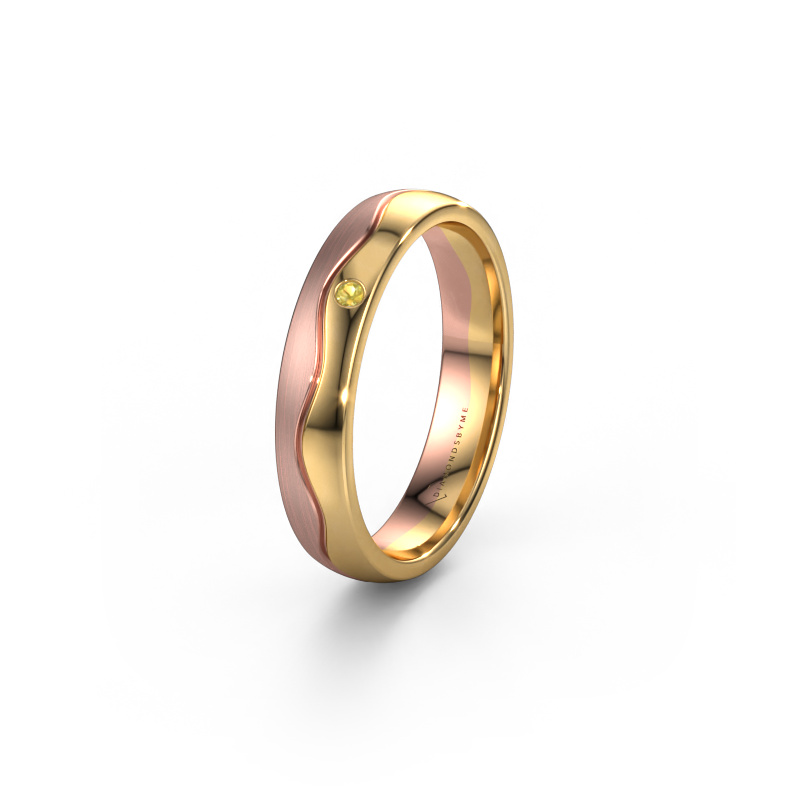 Bild von Ehering WH0701L24APM 585 Roségold ±4x1.7 mm Gelb Saphir