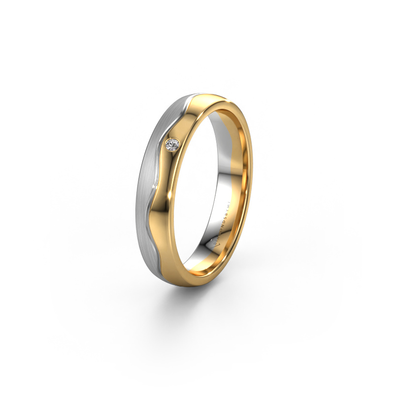Bild von Ehering WH0701L24APM 585 Weißgold ±4x1.7 mm Diamant