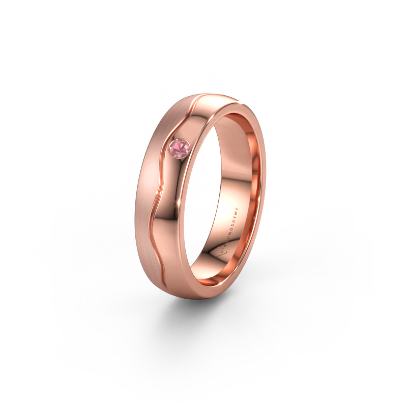Bild av Vigselring WH0701L25APM 585 roséguld ±5 x 1,7 mm Rosa turmalin