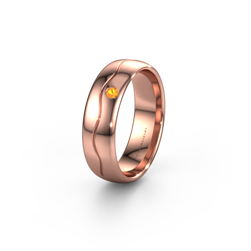 Bild von Ehering WH0701L36AP 585 Roségold ±6x1.7 mm Citrin