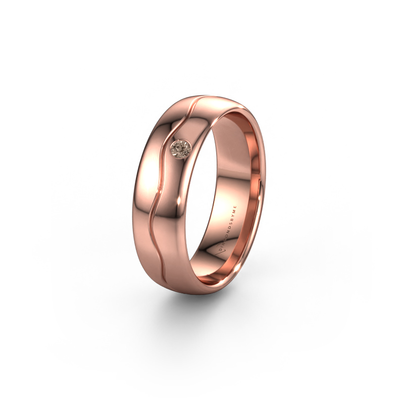Image de Alliance WH0701L36AP 585 or rose ±6x1.7 mm Diamant brun