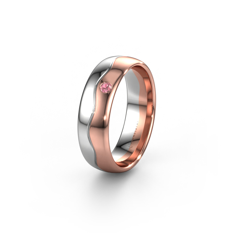 Bild von Ehering WH0701L36AP 585 Weißgold ±6x1.7 mm Turmalin rosa