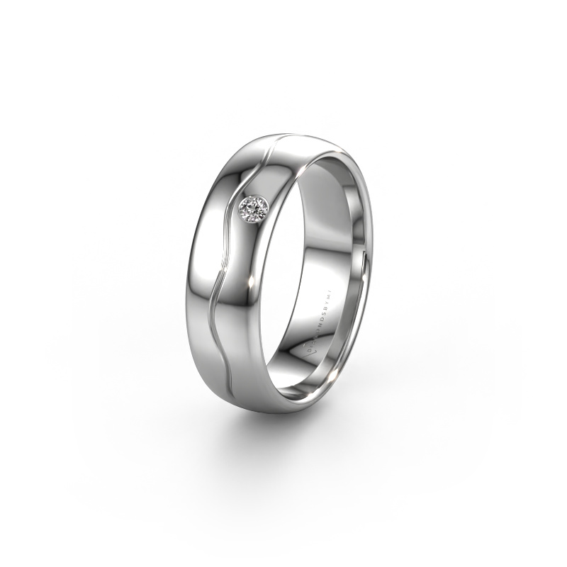 Bild von Ehering WH0701L36AP 950 Platin ±6x1.7 mm Zirkonia