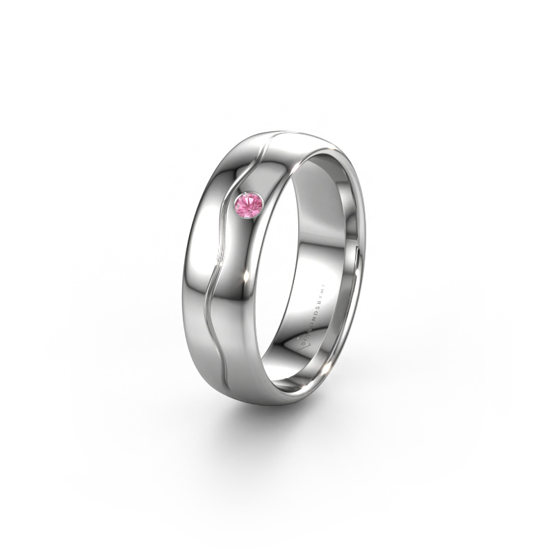 Bild von Ehering WH0701L36AP 950 Platin ±6x1.7 mm Pink Saphir