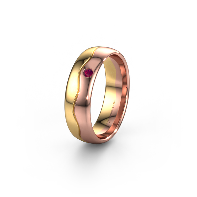 Bild von Ehering WH0701L36AP 585 Gold ±6x1.7 mm Rhodolit