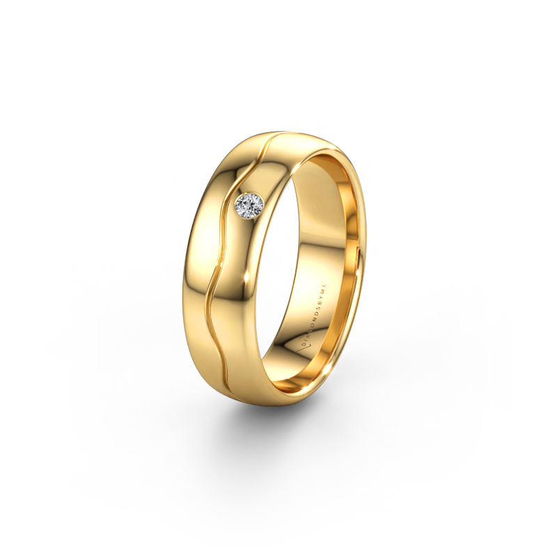Bild av Vigselring WH0701L36AP 585 gult guld ±6 x 1,7 mm Diamant