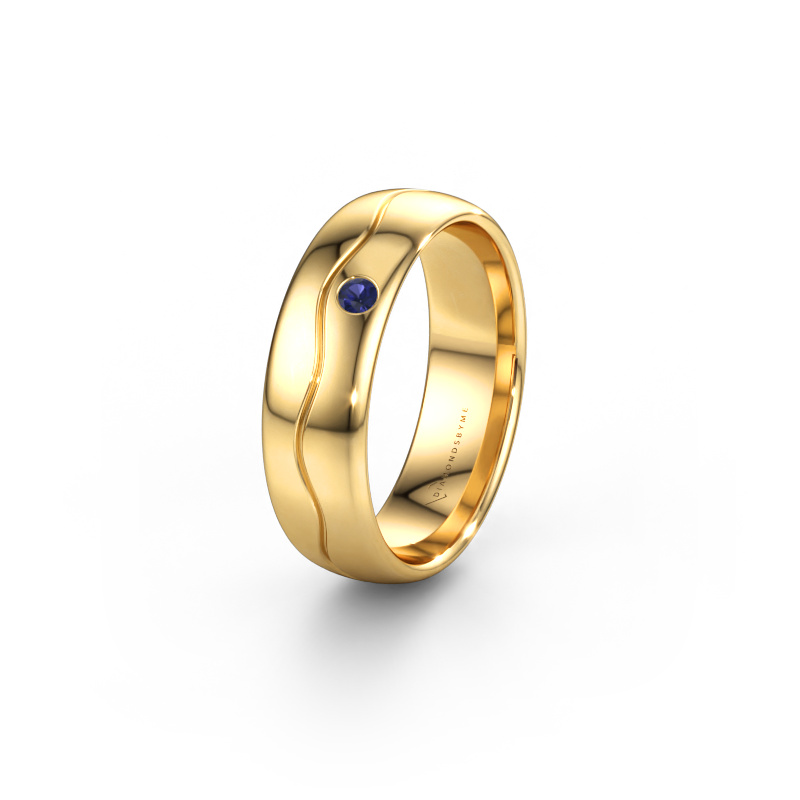 Immagine di Fede nuziale WH0701L36AP 585 oro ±6 x 1,7 mm Zaffiro