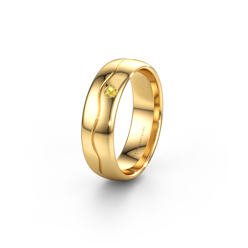 Bild av Vigselring WH0701L36AP 585 gult guld ±6 x 1,7 mm Gul safir