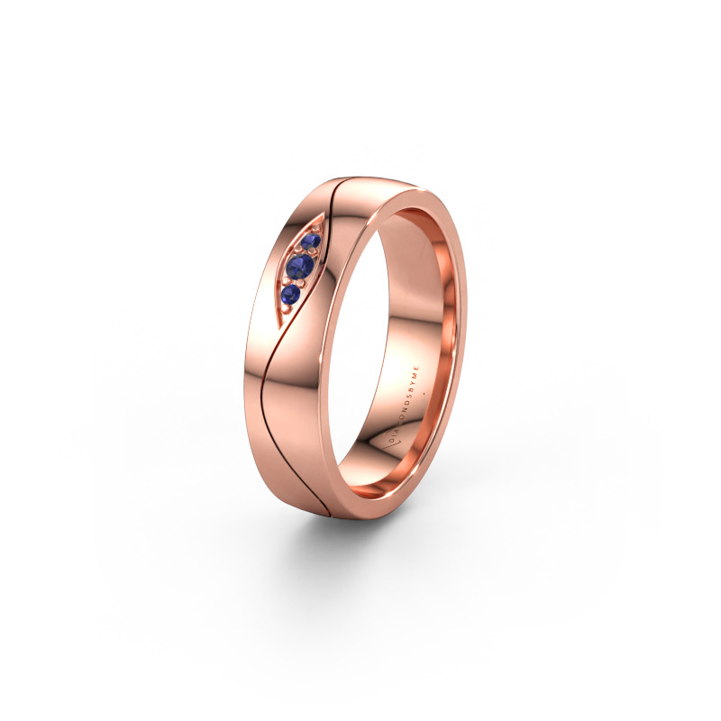 Bild av Vigselring WH0730L25AP 585 roséguld ±5 x 1,7 mm Safir
