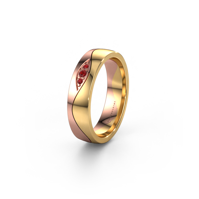 Bild von Ehering WH0730L25AP 585 Roségold ±5x1.7 mm Rubin