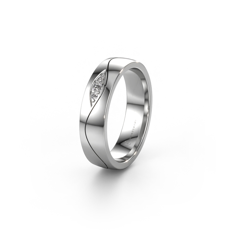 Image of Wedding ring WH0730L25AP 950 platinum ±0.20x0.07 in Zirconia