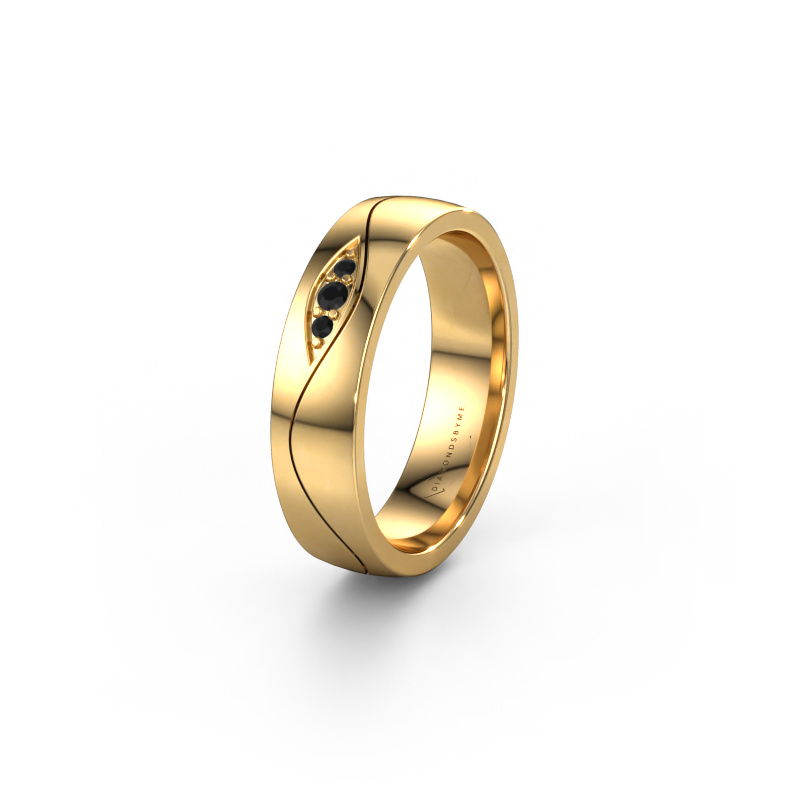 Bild von Ehering WH0730L25AP 585 Gold ±5x1.7 mm Schwarz Diamant