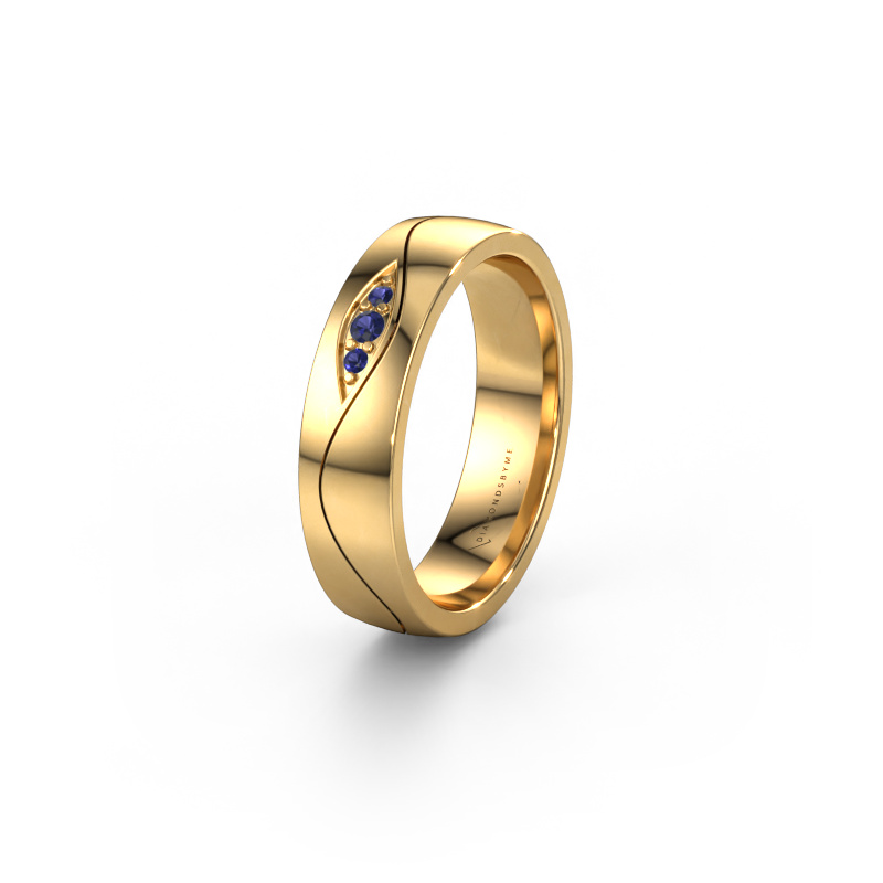 Image of Wedding ring WH0730L25AP 585 gold ±0.20x0.07 in Sapphire