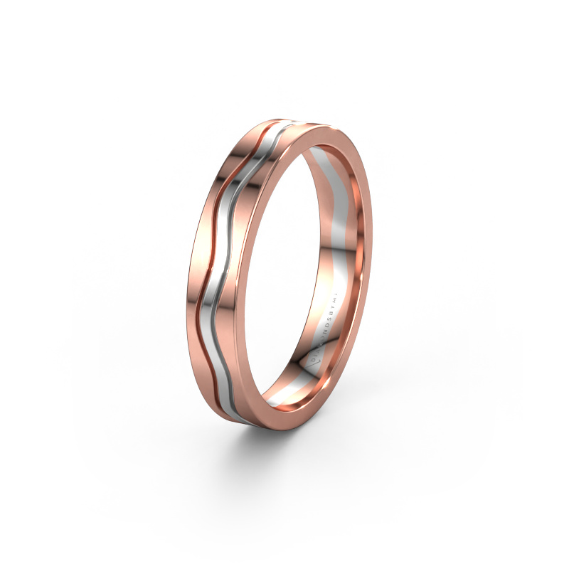 Image of Wedding ring WH0800M14AP 585 rose gold ±0.16x0.07 in