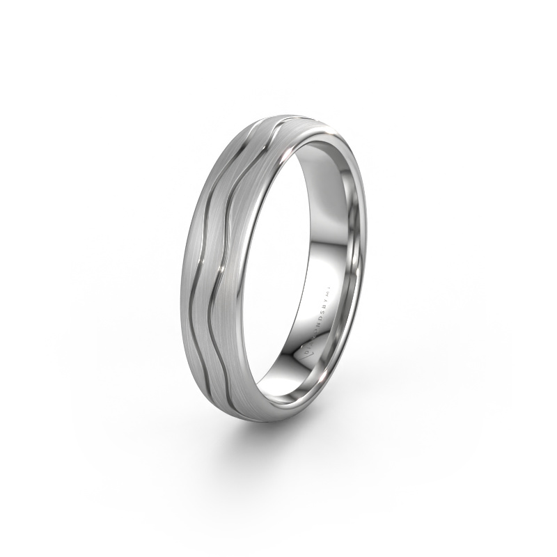 Image of Wedding ring WH0800M35BM 585 white gold ±0.20x0.08 in