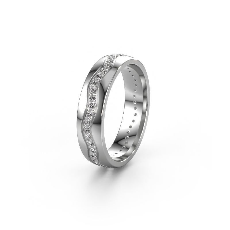 Image of Wedding ring WH0803L25AP 950 platinum ±0.20x0.07 in Diamond