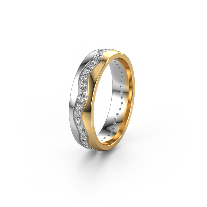 Bild von Ehering WH0803L25AP 585 Weißgold ±5x1.7 mm Lab-grown Diamant