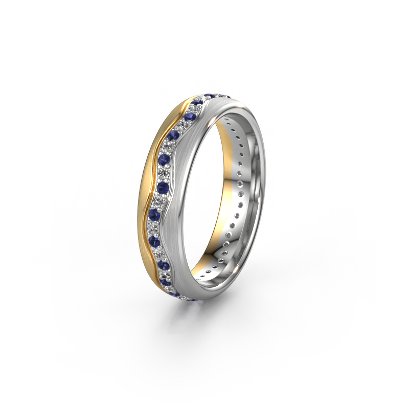 Bild von Ehering WH0803L35BM 585 Gold ±5x2 mm Saphir