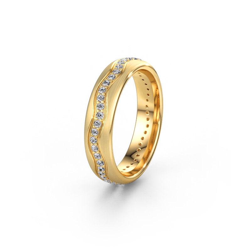 Immagine di Fede nuziale WH0803L35BM 585 oro ±5 x 2 mm Diamante lab grown
