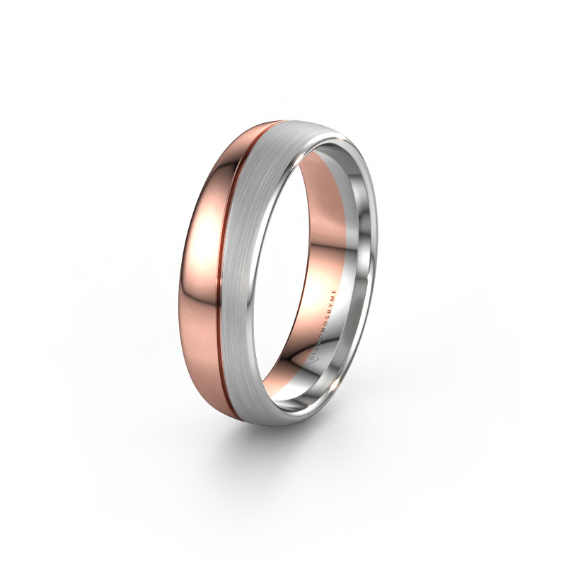 Image of Wedding ring WH0900M36APM 585 rose gold ±0.24x0.07 in