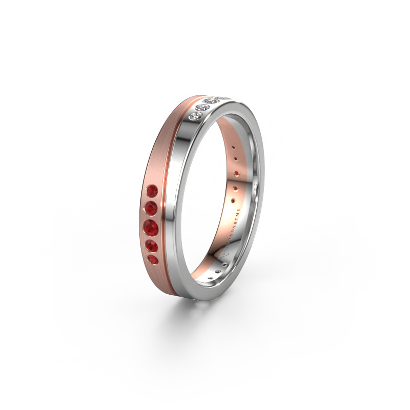Bild von Ehering WH0901L14A20PM 585 Roségold ±4x1.7 mm Rubin
