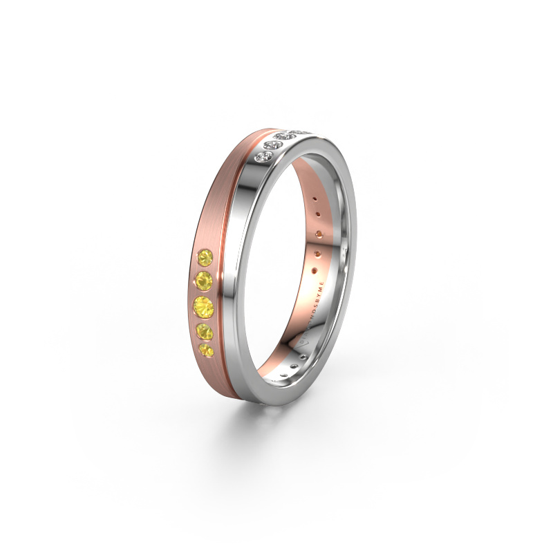 Bild von Ehering WH0901L14A20PM 585 Roségold ±4x1.7 mm Gelb Saphir