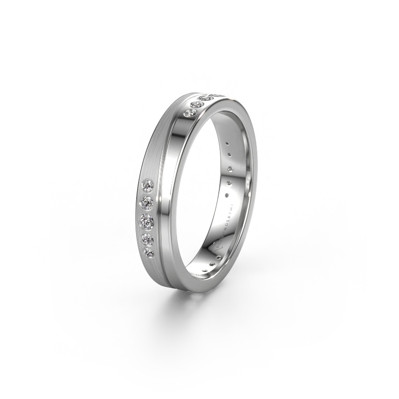 Bild von Ehering WH0901L14A20PM 950 Platin ±4x1.7 mm Diamant