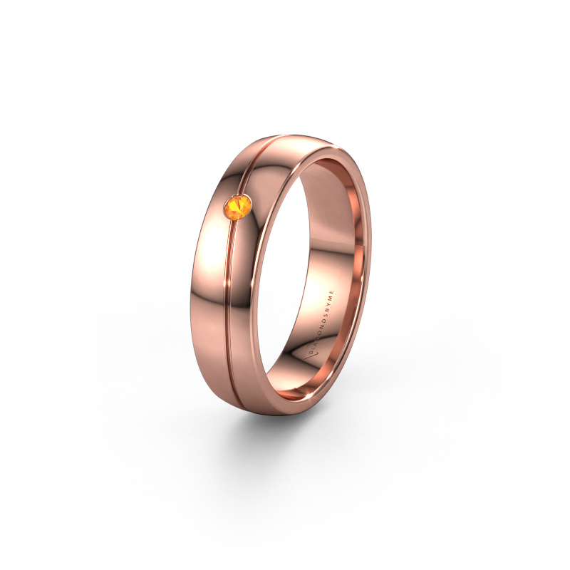 Bild von Ehering WH0901L25AP 585 Roségold ±5x1.7 mm Citrin