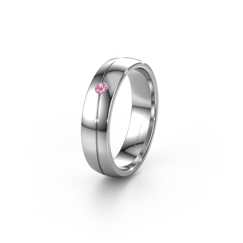 Bild von Ehering WH0901L25AP 950 Platin ±5x1.7 mm Pink Saphir