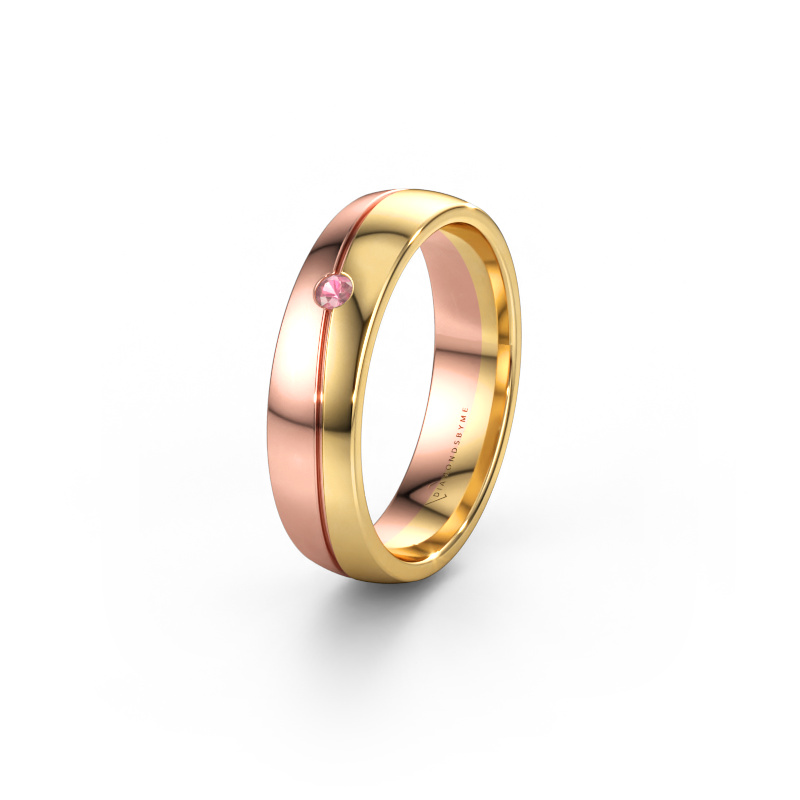Bild von Ehering WH0901L25AP 585 Gold ±5 x 1,7 mm Turmalin rosa