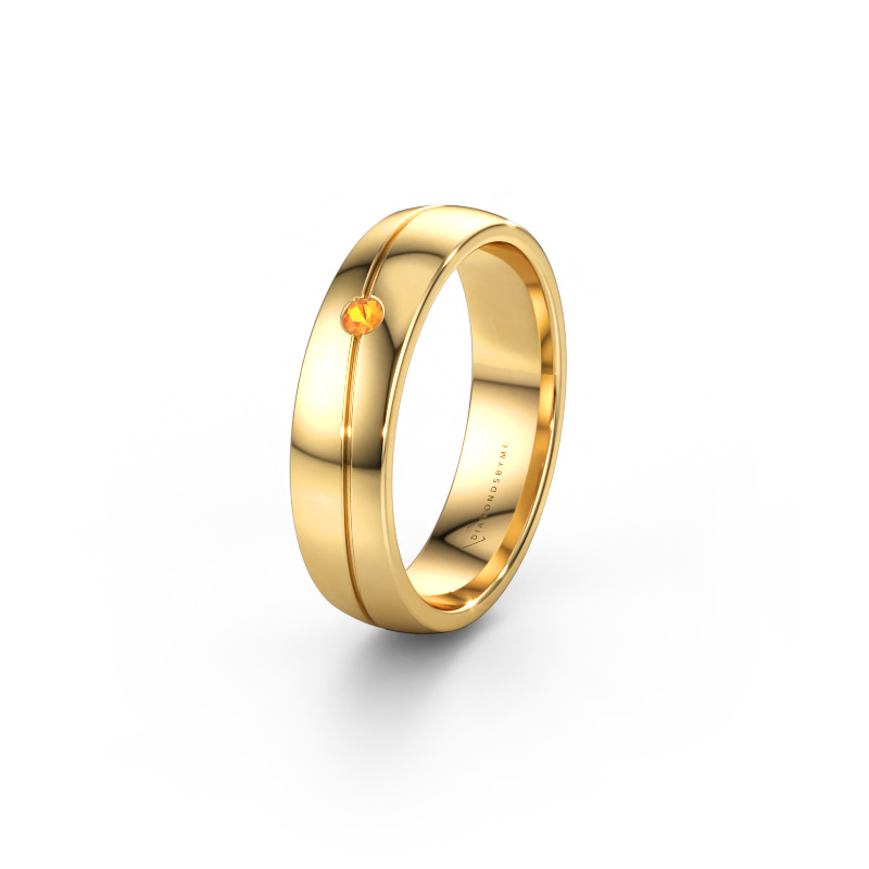 Bild av Vigselring WH0901L25AP 585 gult guld ±5 x 1,7 mm Citrin
