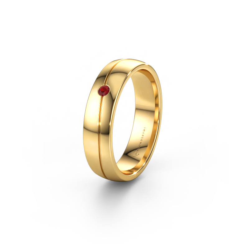 Bild av Vigselring WH0901L25AP 585 gult guld ±5 x 1,7 mm Rubin