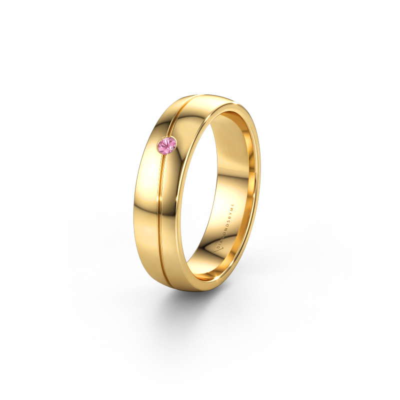 Immagine di Fede nuziale WH0901L25AP 585 oro ±5 x 1,7 mm Zaffiro rosa