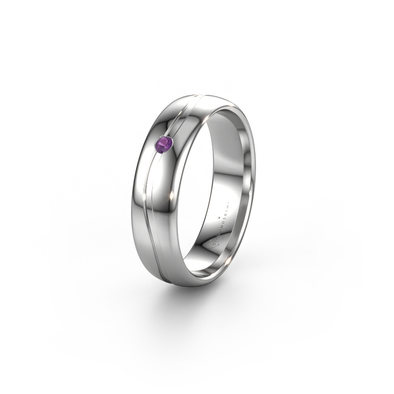 Bild von Ehering WH0905L35X 950 Platin ±5x1.7 mm Amethyst