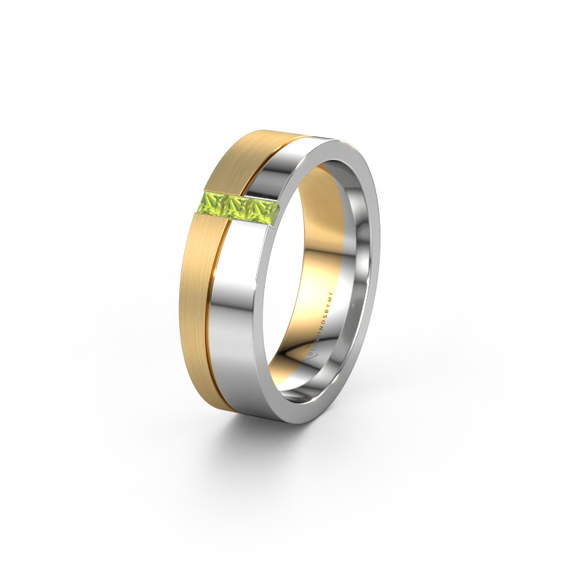 Bild von Trauring WH0906L16A 585 Weißgold ±6x1.7 mm Peridot