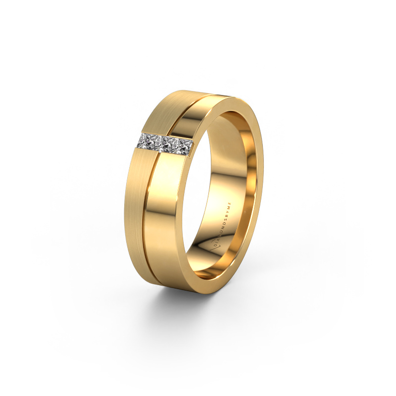Bild von Trauring WH0906L16A 585 Gold ±6x1.7 mm Lab-grown Diamant