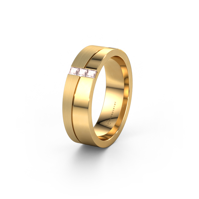 Bild von Trauring WH0906L16A 585 Gold ±6x1.7 mm Morganit Champagner