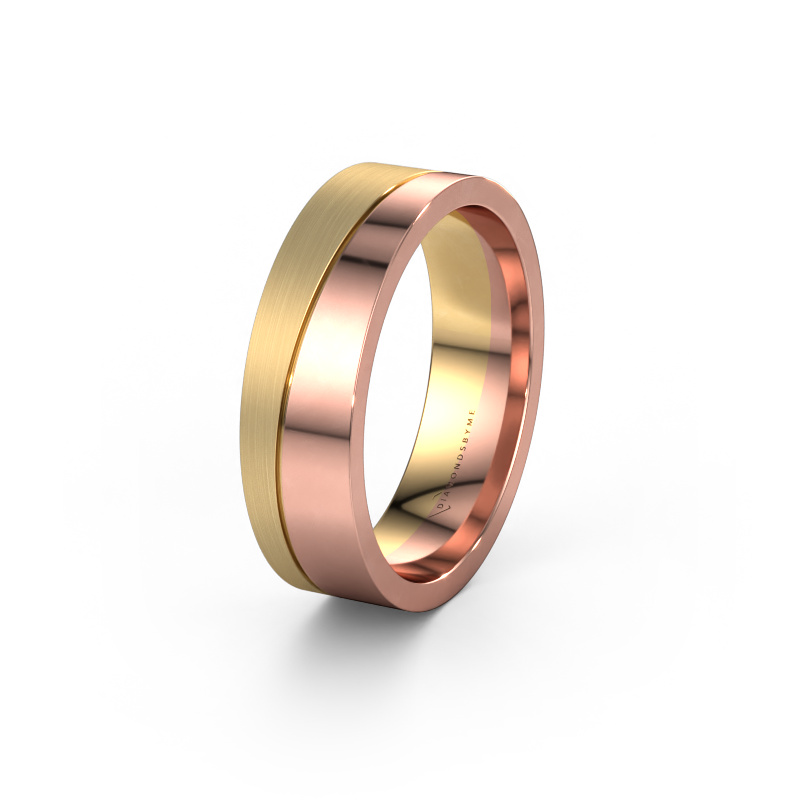 Image of Wedding ring WH0906M16A 585 rose gold ±6x2 mm