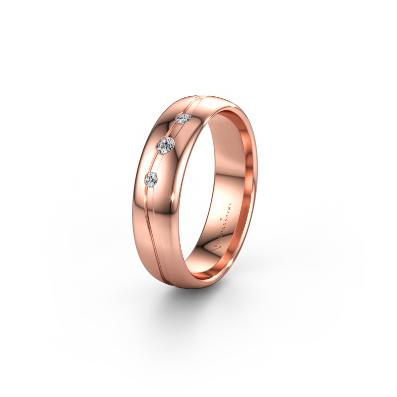 Immagine di Anello dell'amicizia WH0907L35X 585 oro rosa ±5 x 1,4 mm Diamante lab grown