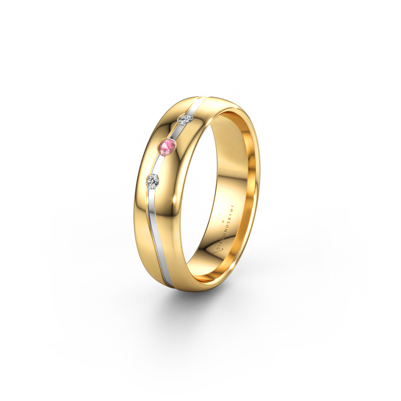 Immagine di Anello dell'amicizia WH0907L35X 585 oro ±5 x 1,4 mm Tormalina rosa