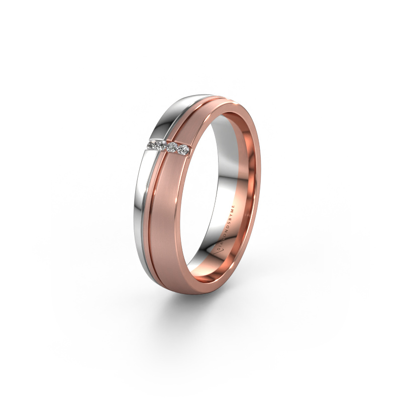 Image of Weddings ring WH0909L25X 585 rose gold ±0.20x0.06 in Lab grown diamond