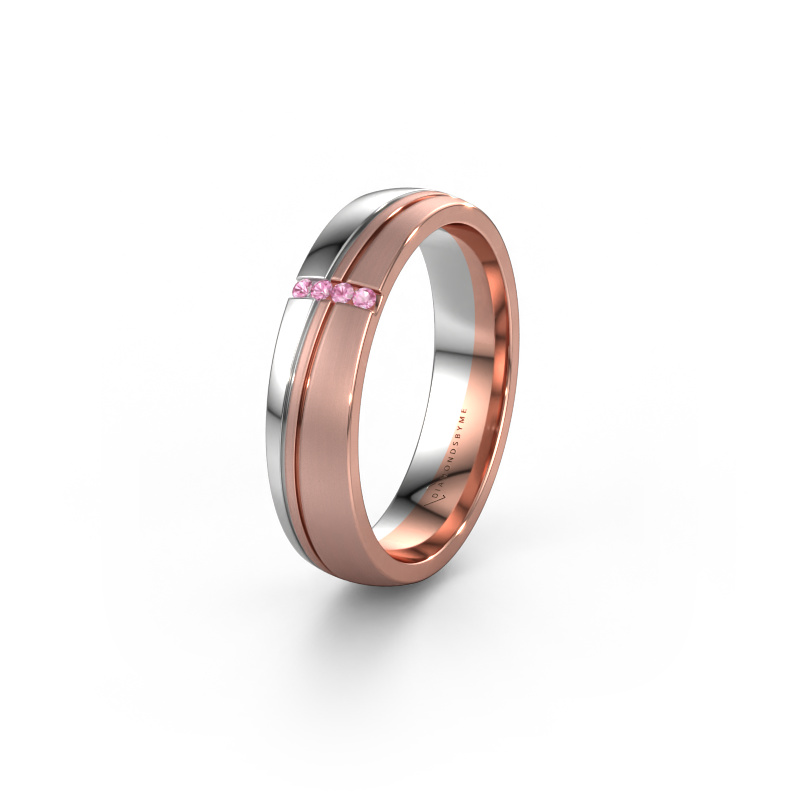 Bild von Ehering WH0909L25X 585 Roségold ±5x1.5 mm Pink Saphir